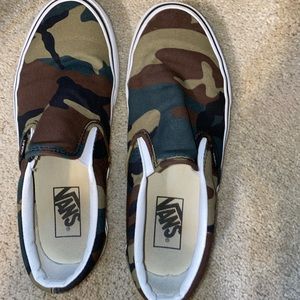 Camo Slip on vans